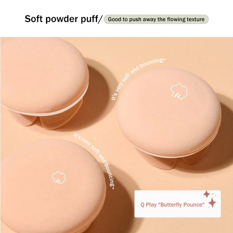 Crema BB con cojín de aire, polvos de mariposa, base hidratante, corrector, blanqueador, control de grasa, maquillaje resistente al agua, cosméticos.