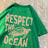 Respect The Ocean Green Turtle T Shirt Men Oversized Clothes Hip Hop Breathable Short Sleeve Harajuku Summer Cotton T-Shirt - Lootquake