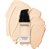 Fond de teint flou longue tenue POPFEEL : fini transparent, couvrance modulable et effet peau nue naturel | Maquillage impeccable