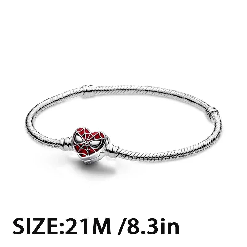 MINISO Charms de plata de ley 925 para pulseras originales de Harry Potter de 3 mm, colgantes para mujer, joyería DIY, regalos