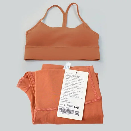 women 2 Pieces Yoga Set Women Sportswear Gym Top Y-shape Bra Fitness High Waist Leggings Workout Sports Clothes Tracksuits - Lootquake