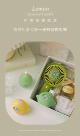 Bougie parfumée décorative au citron, cadeau d'anniversaire parfumé DIY, bougie imitation fruit