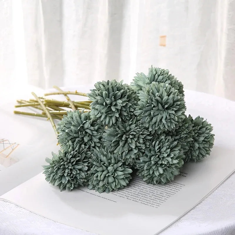 3/6Pc Hydrangea Artificial Flowers Bouquet Boho Home Bedroom Decor Wedding Decoration Craft Vases Flower Arrangement Accessories