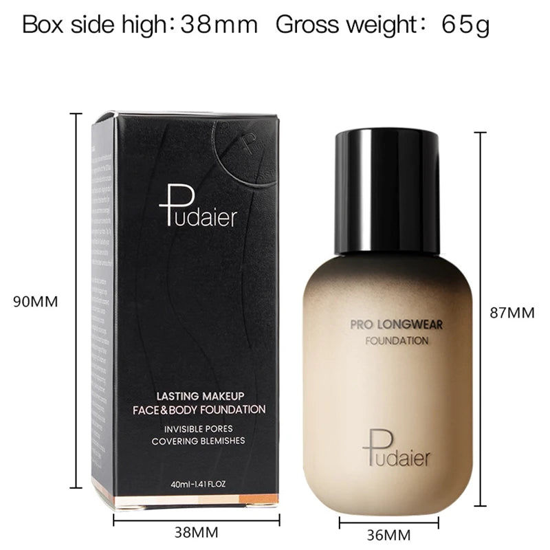 Face Foundation Makeup Base Cream Mineral Full Coverage Concealer No Cracking No Drying Waterproof Face Corrector