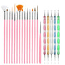 LINMANDA Nail Dotting Tools Nail Art Brushes Set Gel Polish Acrylic Nail Brus Nail Design Tools Nail Brushes for Nail Art