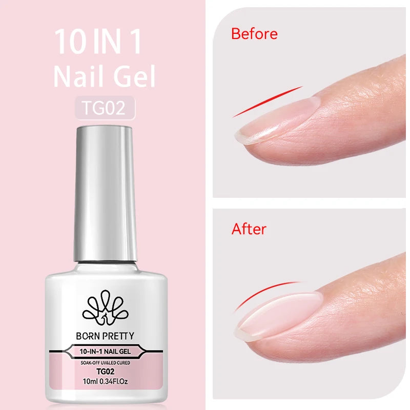 BORN PRETTY 10ml Reflective Glitter Gel Nail Polish Carat Mirage Sparkling Color Shine UV LED Soak Off Semi-Permanant Varnish