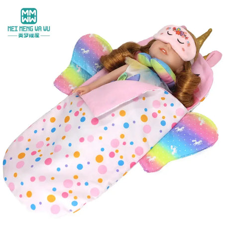 For 15-18 Inch American Doll Toys Newborn Doll Fashion Backpack, Safety Seat, Blanket, Sleeping Bag, Gift for Girls - Lootquake