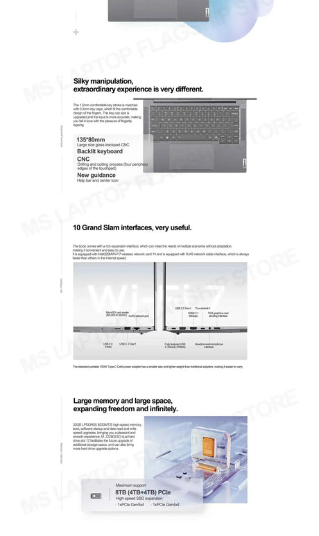 【2025 New】Lenovo ThinkBook 14+ U5-225H/U7-255H/U9-285H Arc 130T/140T 14.5inch 3K 120Hz Matte Screen - Lootquake