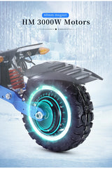 Halo Knight T108Pro - Patinete eléctrico para adultos (60 V, 6000 W, 38,4 Ah, todoterreno, 95 km/h, plegable, potente)