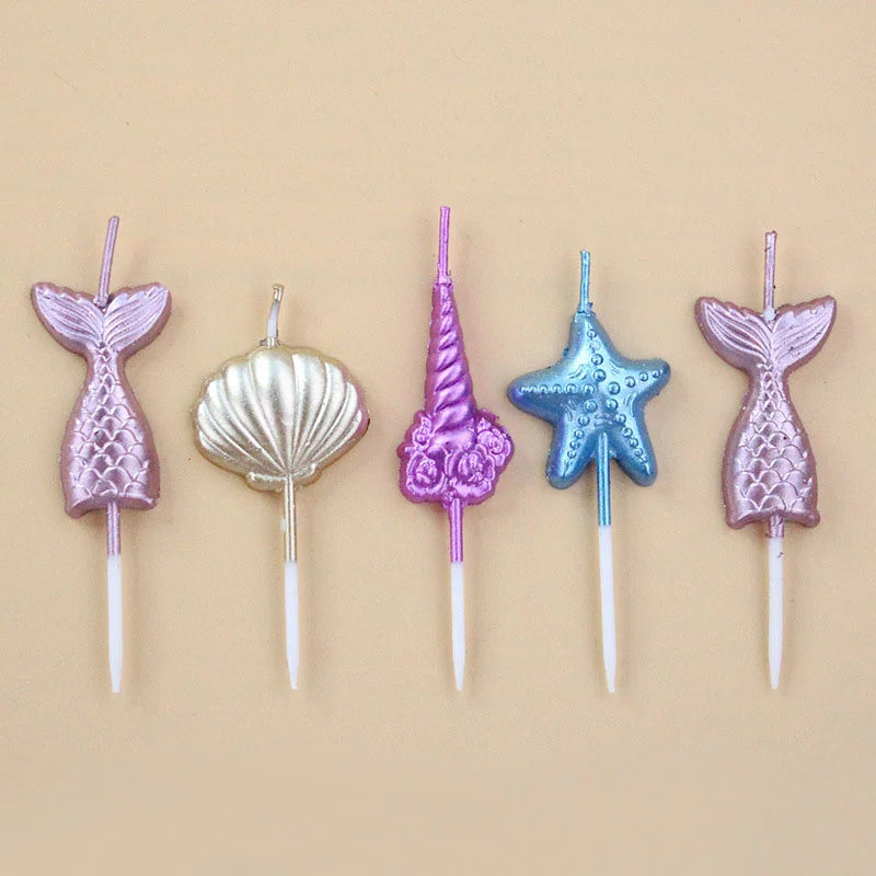 Birthday Cake Candles Children's Gift House Mini Candle Colored Beautiful Ritual Funny Girl Christening Gifts For Guests Candle