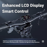 Trottinette électrique NFC en alliage d'aluminium améliorée, contrôle intelligent, 72 V, 50 A, 10 000 W, pneus tout-terrain/ville de 14 pouces, vitesse de 120 km/h