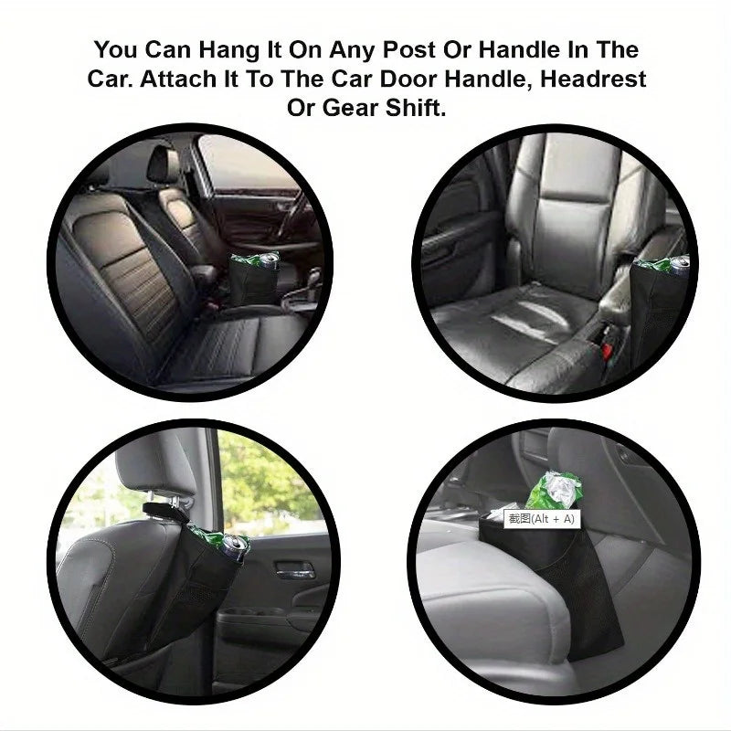 Cubo de basura para coche, bolsa de basura, organizador para el respaldo del asiento, bolsa de bolsillo para artículos diversos