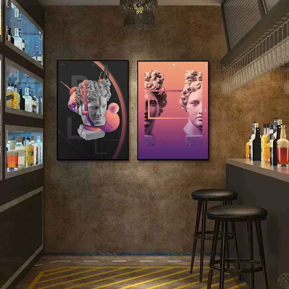 1pc-Statue David Graphic Designer Poster Paper Print Home Living Room Bedroom Entrance Bar Cafe Art Painting Decor