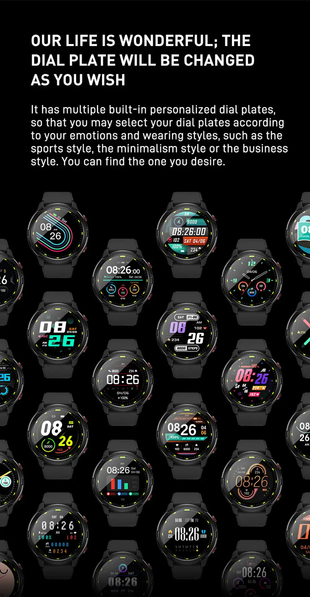 Outdoor Compass GPS Positioning Smartwatch Sports Health Fitness Detection IP68 Waterproof Multi-sport Music Control Smart Watch - Lootquake
