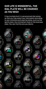 Outdoor Compass GPS Positioning Smartwatch Sports Health Fitness Detection IP68 Waterproof Multi-sport Music Control Smart Watch - Lootquake