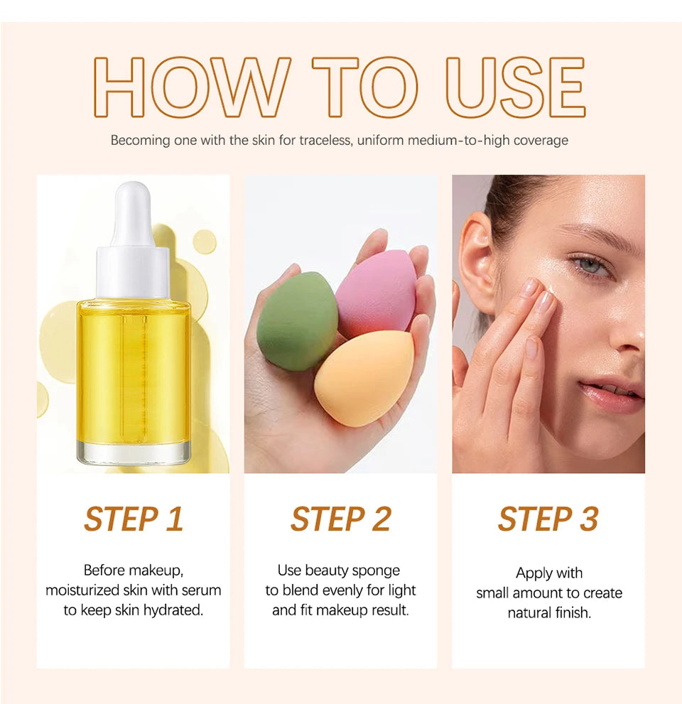 Base de maquillaje de alta cobertura, crema facial, bases cosméticas, maquillaje, resistente al agua, bruma, maquillaje coreano, base de maquillaje CC, BB, completo
