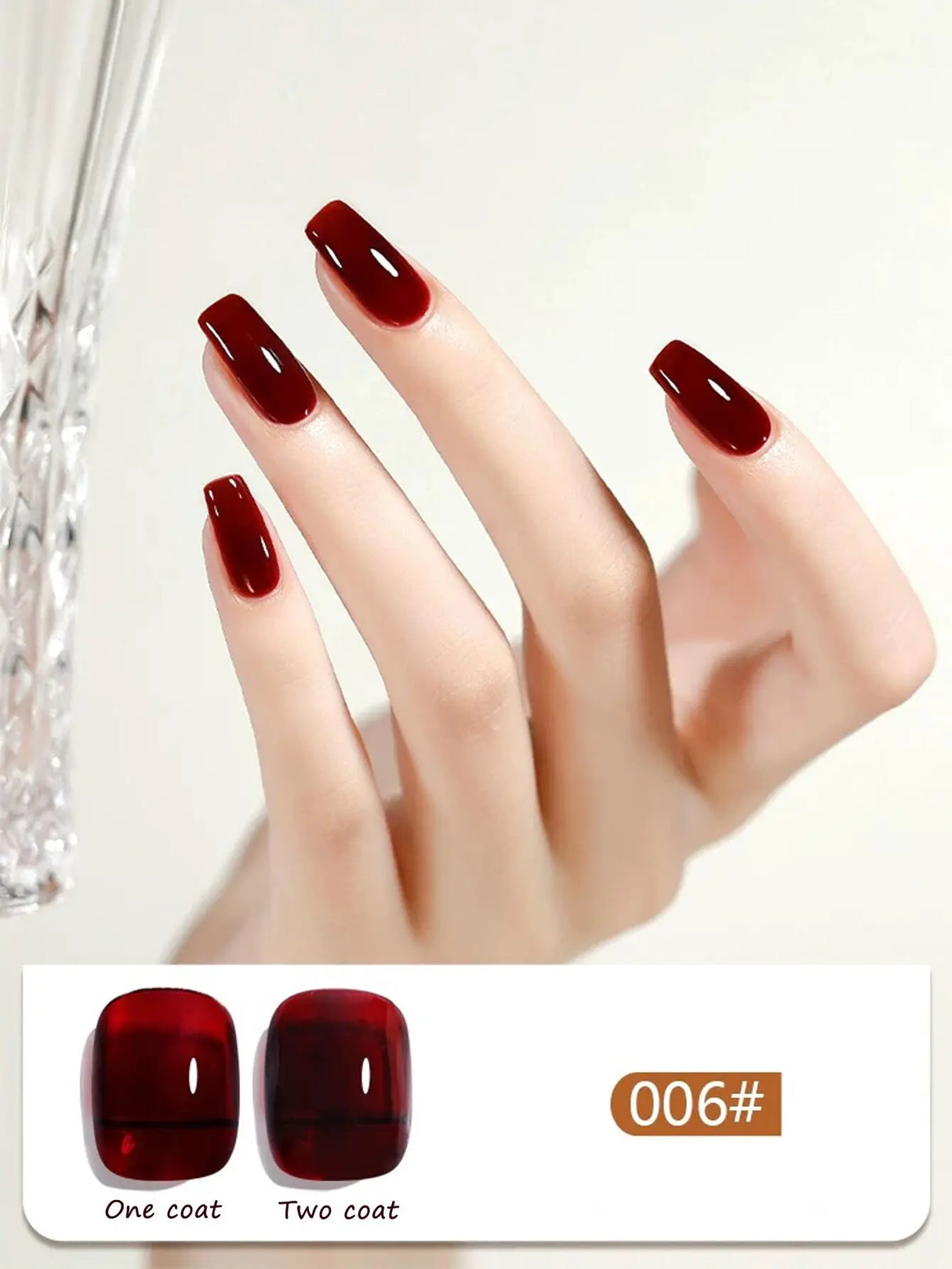 1-12PCS 12ML Ice Clear Amber Gel Nail Polish 2025 Autumn and Winter Popular White Transparent Caramel Color Nail Gel Nail Art