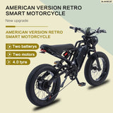 Bicicleta eléctrica AKEZ de 18 Ah, 1500 W, 48 V, para adultos, de 20 pulgadas, con freno hidráulico de aceite.