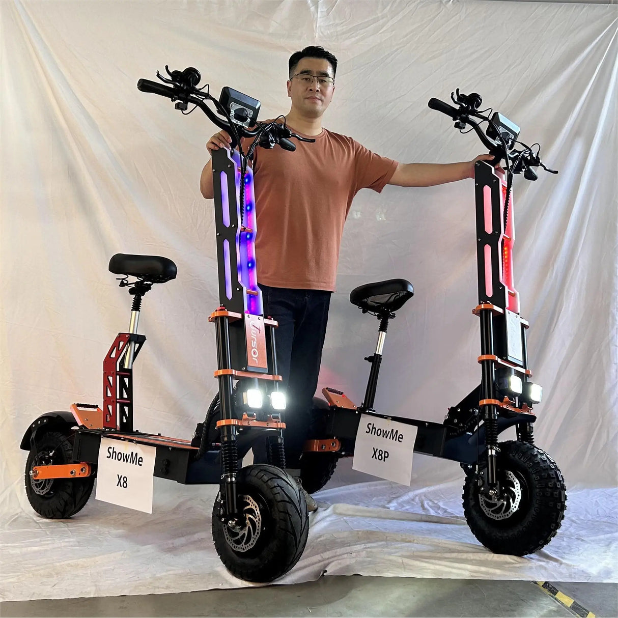Patinete eléctrico todoterreno para adultos X8P mejorado, 8000 W, 60 V, 38,4 Ah, 13/14 pulgadas, motor dual, velocidad 100 km/h, kilometraje 120 km, 2025