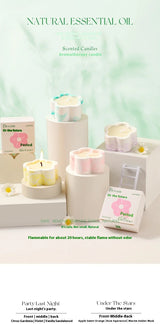 Vela de aromaterapia para habitación de niña, lámpara de aromaterapia con aroma a sensación de ambiente, vela de cumpleaños con regalo de mano, fragancia para el hogar
