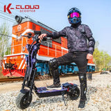 Dual Motor 10000W Top Electric Scooter 14 Inch Oversized Off-Road Tyres 72V-40AH Panasonic Brand Battery Maximum Speed 120KM/H