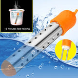 Calentador eléctrico flotante de 3000 W, elemento calentador de agua, apagado automático, suspensión de inmersión, para baño, piscina, 220 V