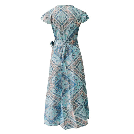 2024 Summer Leisure Hot Sale Holiday Printed Dress Sexy Long Dress Women's Wear - Lootquake