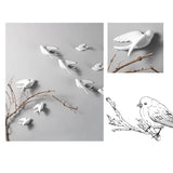 Estatuas de animales pequeños, esculturas modernas de pájaros adorables, adornos para el hogar, para la oficina, el escritorio y el estante.