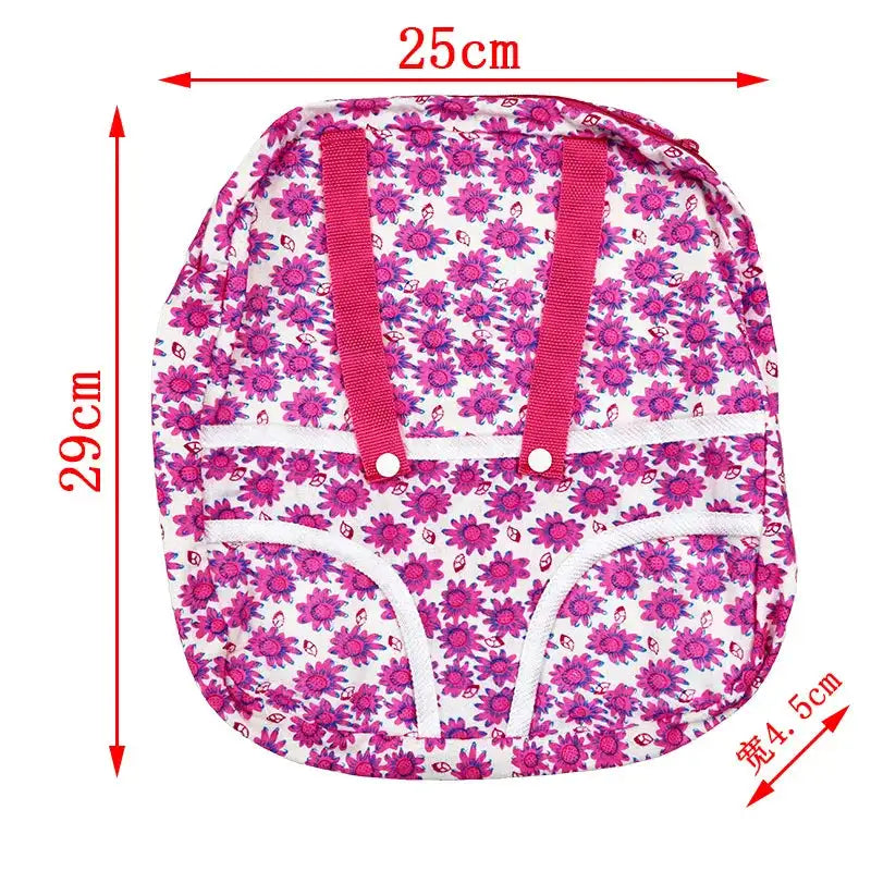 Mochila de moda para muñecas americanas de 15 a 18 pulgadas, asiento de seguridad, manta y saco de dormir, regalo para niñas.