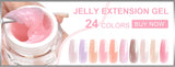VENALISA 7.5ml Quick Construction Gel Semi Transparent Jelly Color Nail Gel Polish Strengthener Soak Off UV LED Nude Pink Gel