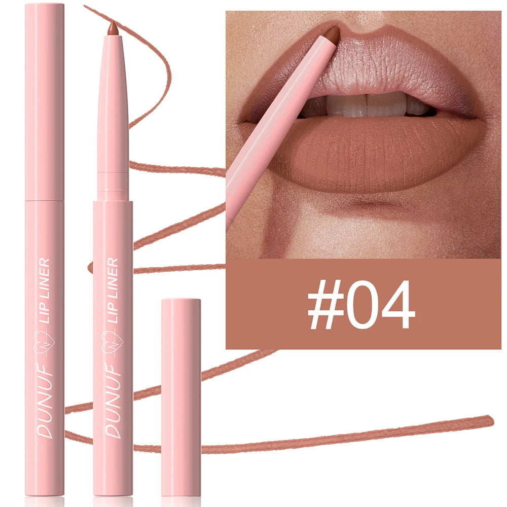 12-Color Luxury Matte Lipliner - Waterproof, Moisturizing,Long-Lasting,Non-Stick,Perfect Versatile Shades for All Skin Types