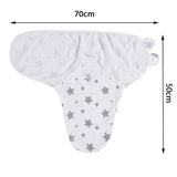 Baby Blanket Hat Set Cartoon Printed Cotton Newborn Swaddle Adjustable Infant Blankets Wraps Applicable All Seasons 0-6 Months
