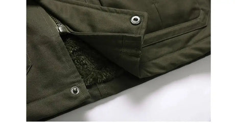 Winter Men's Warm Padded Jackets Fashion Men Fleece Lined Thermal Hooded Coats Men Mountain Ski Windbreaker Jackets Clothing - Lootquake