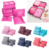 6pcs Set Travel Storage Bags | Suitcase Packing Set & Portable Luggage Organizer (Clothes Shoe Foldable Organizer)