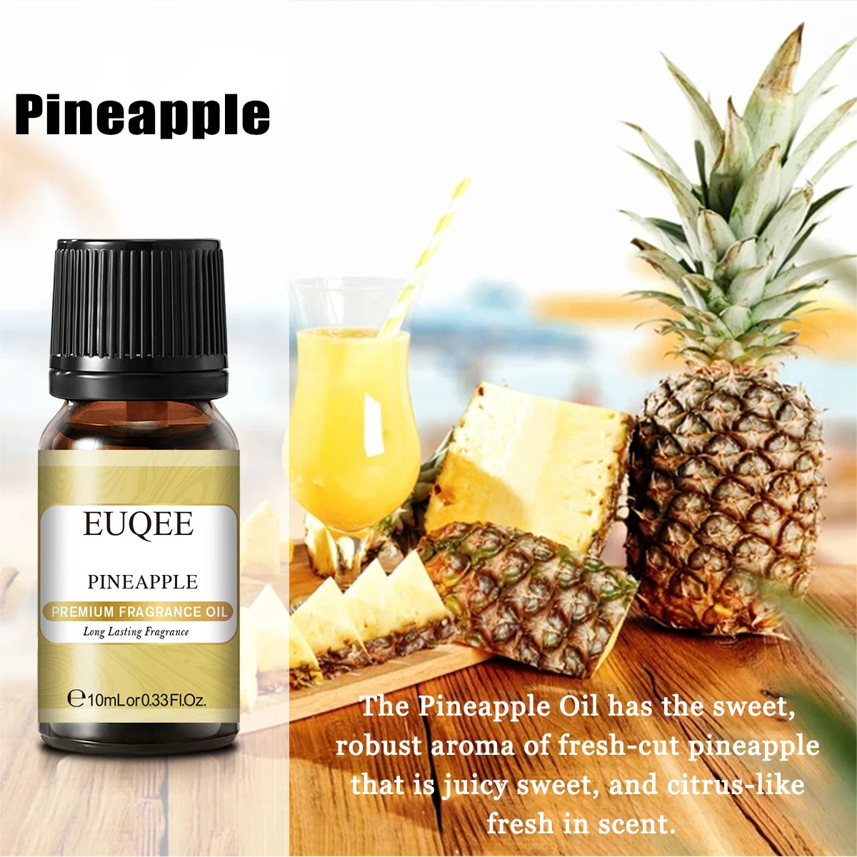 Huile parfumée EUQEE 10 ml, noix de coco, vanille, chewing-gum, pour la fabrication de bougies, de savons, de gâteaux au café et de bois de cèdre. Huiles aromatiques de qualité supérieure.