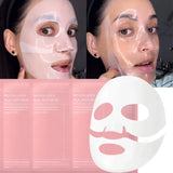 Mascarilla facial de biocolágeno que reduce los poros, hidratante profunda, nocturna, refrescante, iluminadora, cuidado de la piel coreano.