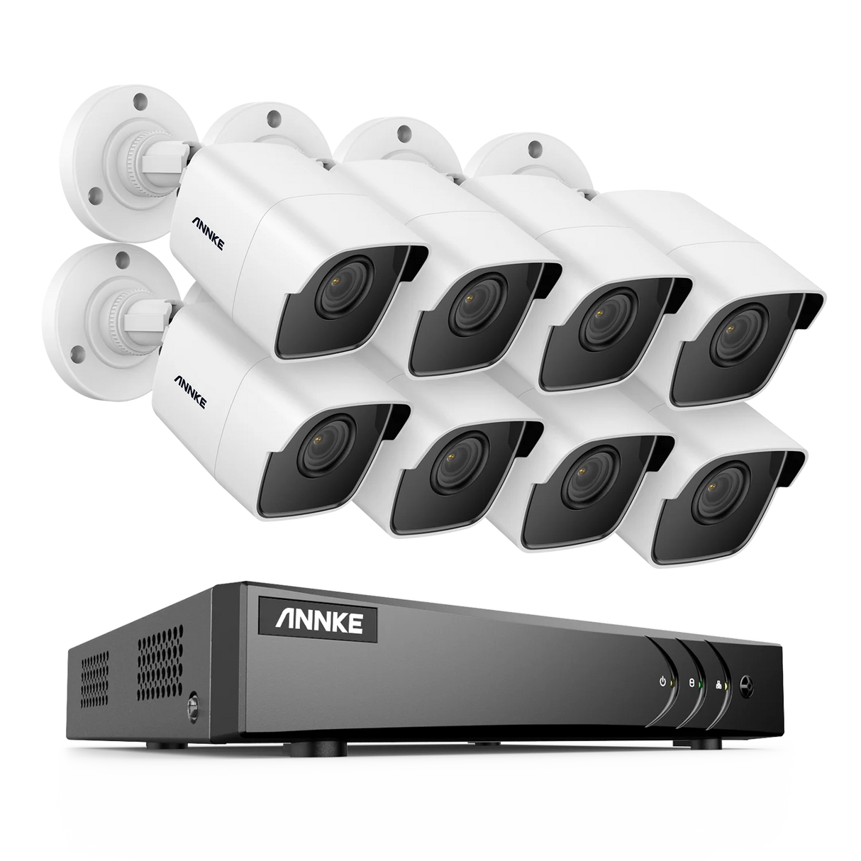 ANNK H.265+ 5MP Lite Ultra HD 8CH DVR Système de sécurité CCTV 8PCS Kit de surveillance vidéo extérieure 5MP EXIR Vision nocturne
