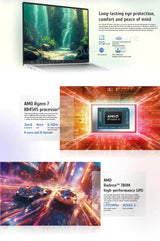 Honor X14 Plus laptop R7-8845HS Radeon 780M 16G+512GB SSD 60Hz IPS Full Eye Screen 14-inch Notebook Win11 - Lootquake