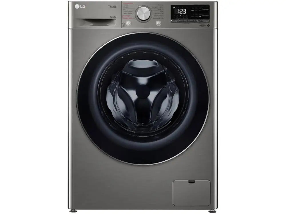 LG 12 kg Smart VC4 CV5012PC4 con Inteligencia Artificial Agua Caliente y Fría Plata - 220V