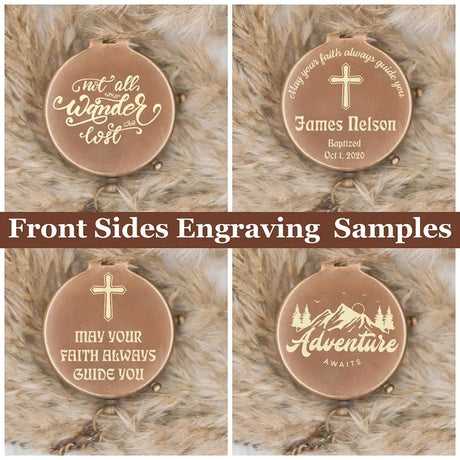 Personalized Vintage Custom Compass Nautical Engraved Compass Antique Nostalgic Compass Anniversary Gift or Wedding Gift - Lootquake