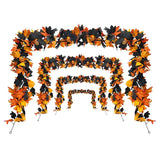 Halloween Pumpkin Cane Flying Indoor Fall Maple Leaf Garland Maple Leaf Autumn Thanksgiving Decor for Party Desk Decor