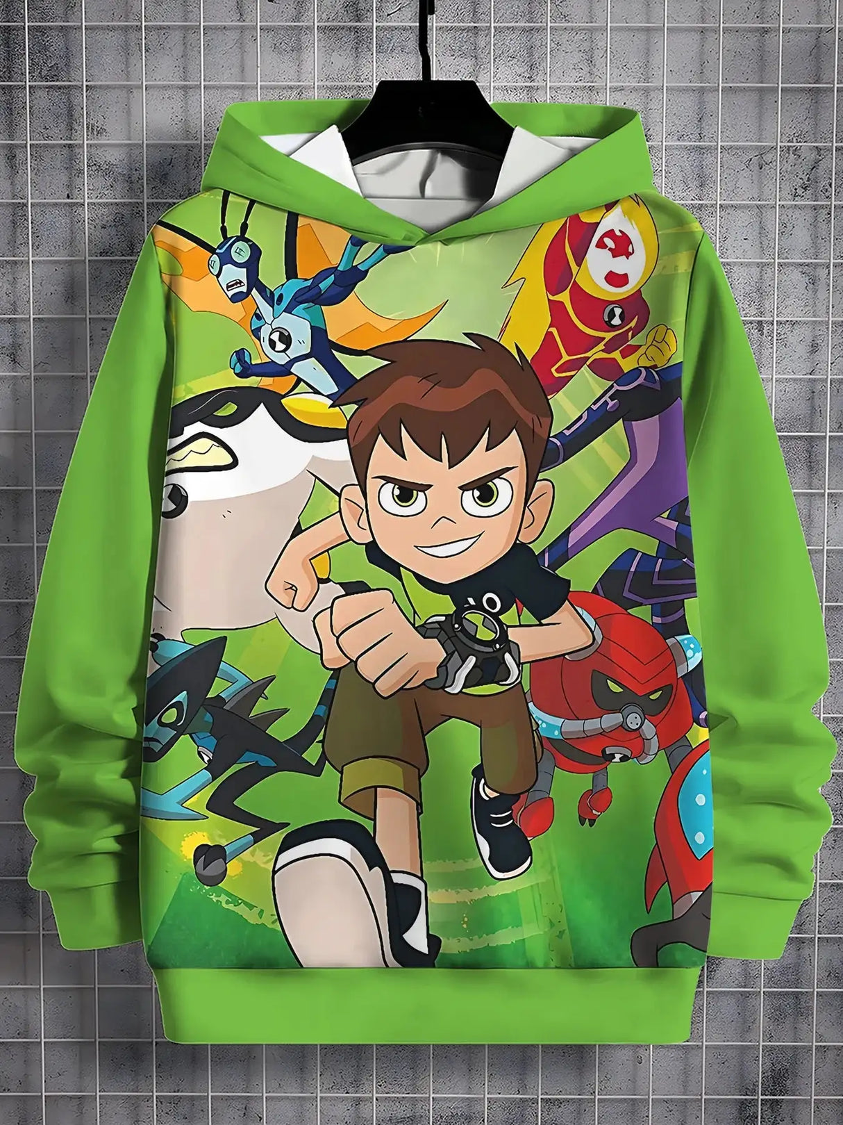 Ben 10 3D Print All Seasons Children Casual Sweatshirt Cool Pullover Tops Unisex Clothes Boy Girl Hoodies - Lootquake