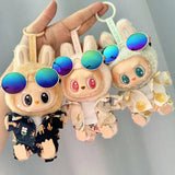 Labubu Doll Clothes Beach Resort Style Overalls Labubu Idol V1 V2 Dolls Clothing Accessories 15/17cm Plush Doll Universal