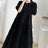 2025 Summer Maternity Pleated Dress Solid Color Loose Pregnant Woman Long Dress Short Sleeve Plus Size Pregnancy Ball Gown Dress - Lootquake
