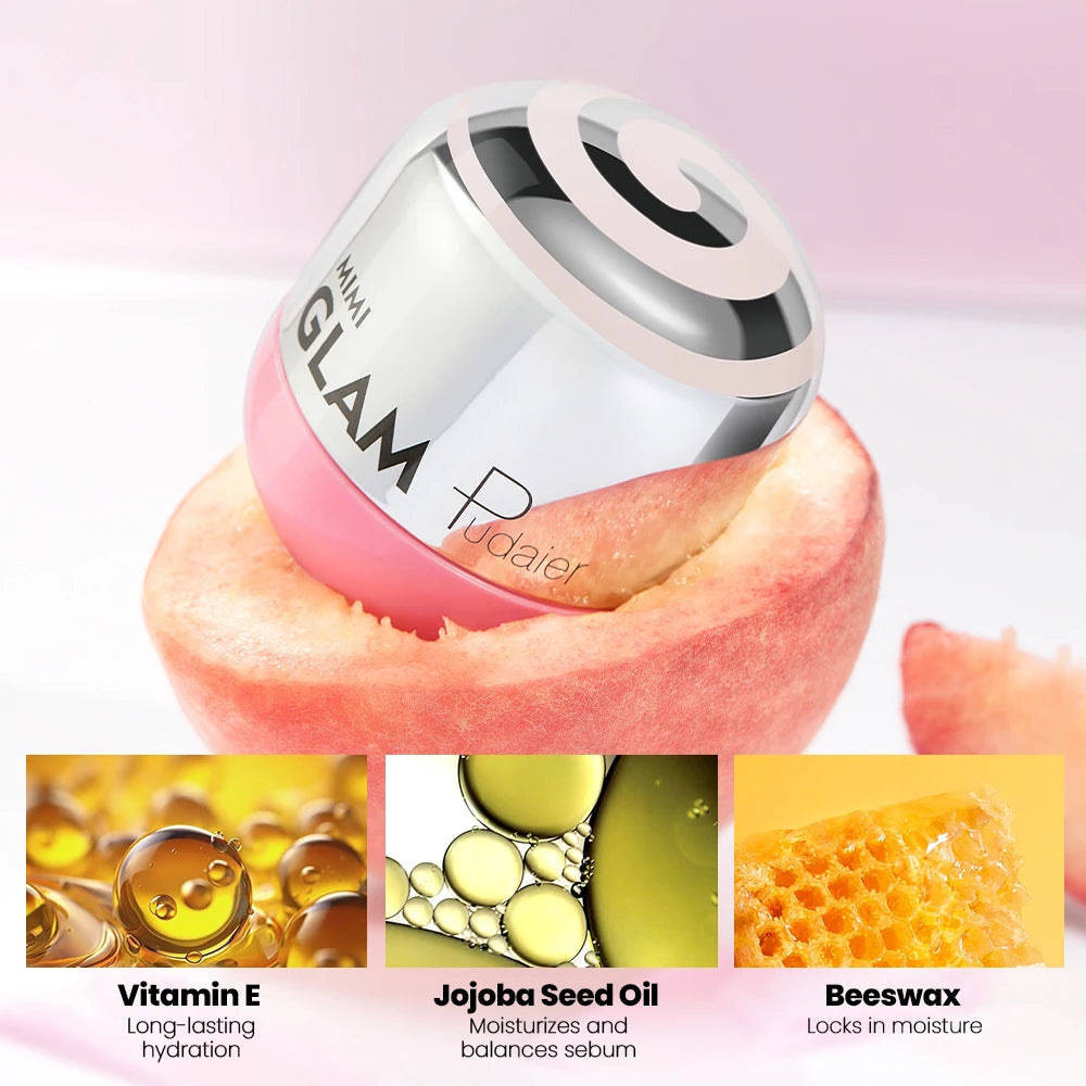 Lip balm, deeply moisturizing and soothing, fruit-flavored lip gloss lipstick, long-lasting nourishing and hydrating lip care li