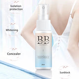 Spray blanchissant BB, crème BB hydratante éclaircissante pour la peau, fond de teint nourrissant, soins de la peau, cosmétiques de beauté