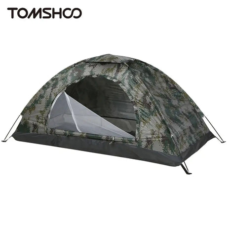 Tomshoo 1/2 Person Ultralight Camping Tent Single Layer Portable Tent Anti-UV Coating UPF 30+ Beach Tent for Outdoor Fishing - Lootquake