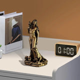 Estatua de diosa, escultura de resina, figura retro de bruja, figura espiritual de diosa, estatua artística artesanal para decoración del hogar.