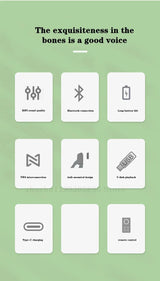 Altavoz Bluetooth de pared con interconexión TWS, batería incorporada de 4400 mAh, estéreo portátil, subwoofer estéreo envolvente 3D inalámbrico.