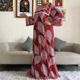 New Style African Dashiki Print Long Sleeve Loose Cotton Elegant Women  Abaya Long Dress Summer Maxi Casual Dresses Vestidos - Lootquake